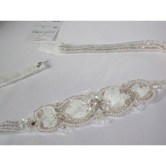 Rhinestone beaded bridal belt sash, crystal belt, bridal dress wedding belt sash